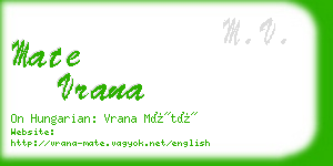 mate vrana business card